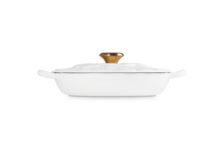 Cast Iron Petal Shallow Casserole